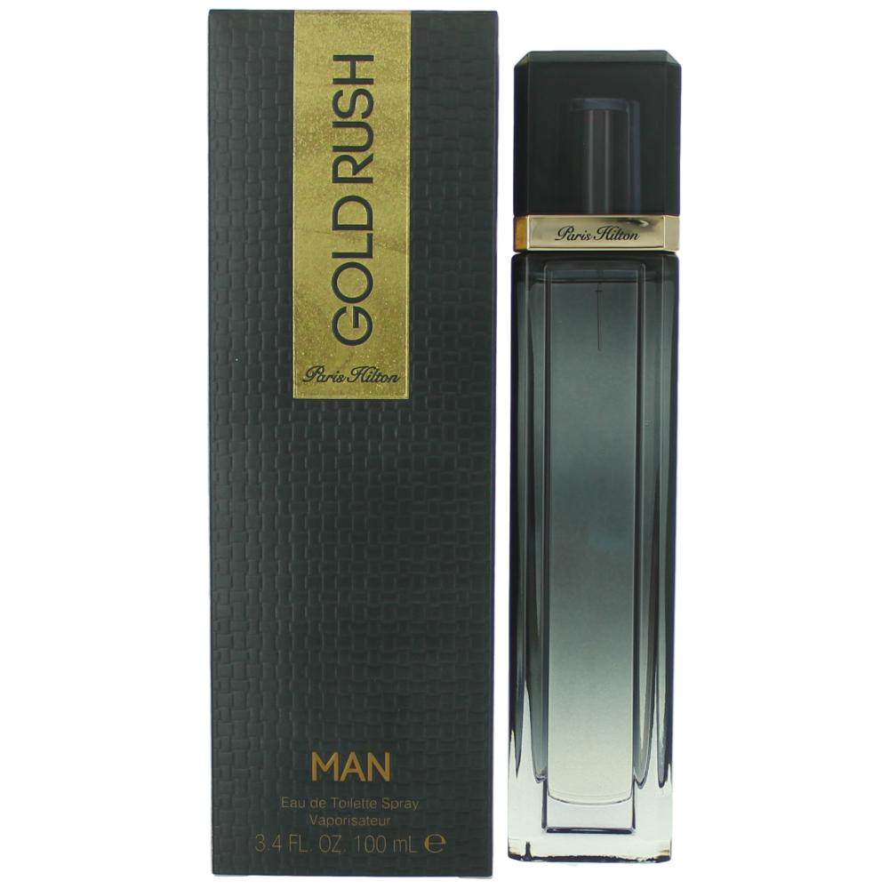 Gold Rush by Paris Hilton, 3.4 oz EDT Spray for Men