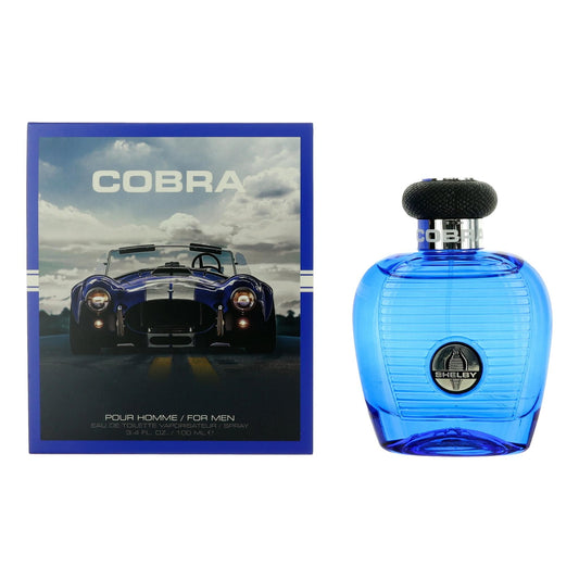Cobra Blue by Carroll Shelby, 3.4 oz EDT Spray for Men