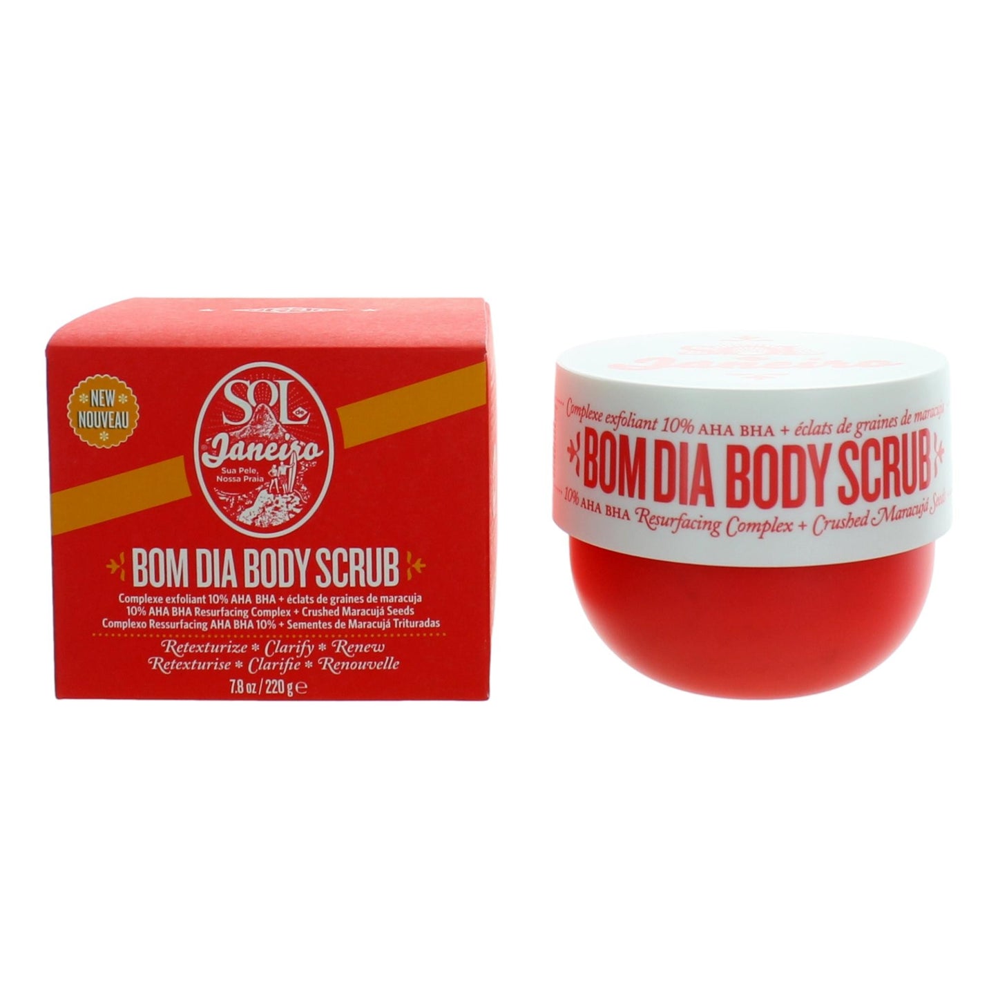 Bom Dia Body Scrub by Sol De Janeiro, 7.8 oz Body