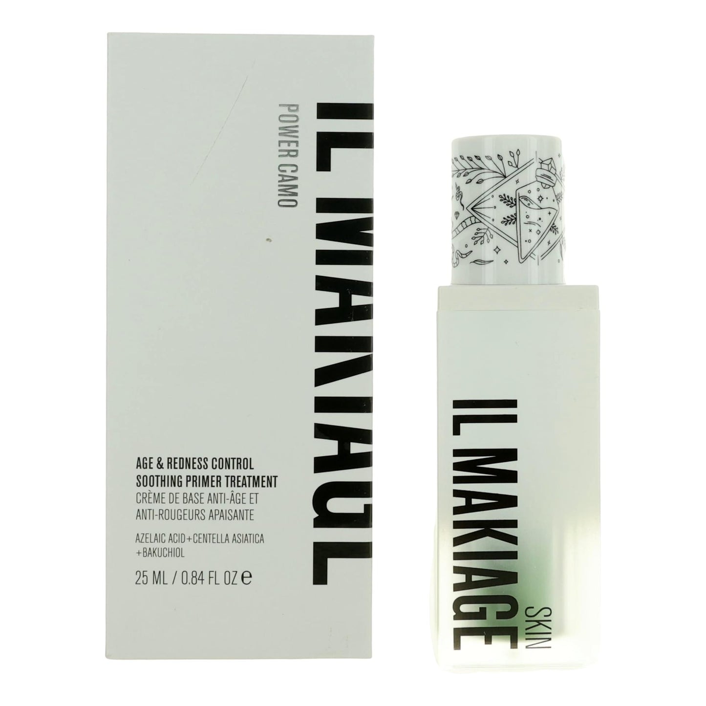 Il Makiage Primer Camo, .84oz Age & Redness Control Soothing Primer Treatment