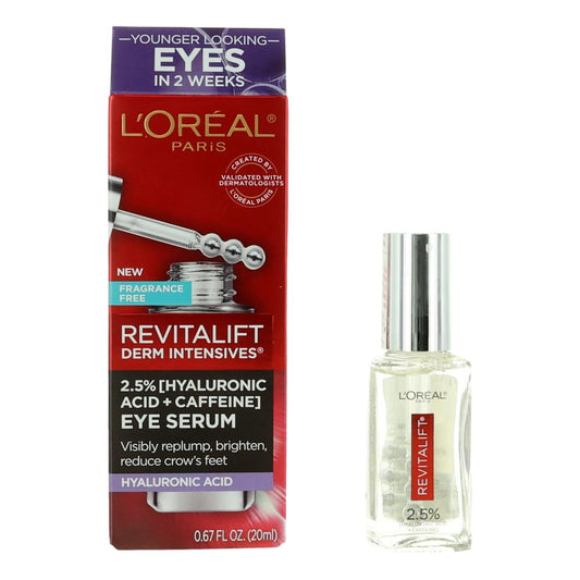 L'Oreal Revitalift Derm Intensives, .67oz Hyaluronic Acid + Caffeine Eye Serum
